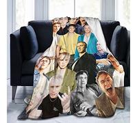 Suehome Drew Starkey, coperta morbida e confortevole in pile di lana, per divano, ufficio, auto, campeggio, yoga, viaggi, decorazione per la casa, accogliente coperta da spiaggia in peluche, regalo