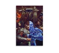 SUEJGUSJLU Poster decorativo da parete con videogiochi, motivo: Terra di Mezzo Ombra della Guerra, poster decorativo su tela, stampa artistica moderna, per camera da letto, per camera da letto, 60 x