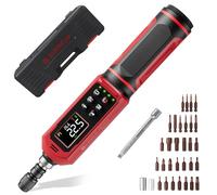 SUERCUP Cacciavite dinamometrico digitale da 0,045 a 3 Nm, cacciavite dinamometrico con precisione ± 1%, set di chiavi dinamometriche con allarme LED, cicalino, 9 modalità preimpostate, archiviazione