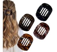 Suerteyay Hair Clips,Suerteyay Flat Hair Clips for Women,Suerteyay Casual Versatile Solid Colour Lay Flat Hair Clip,Volume Flat Top Round Clip for Thick or Thin Hair (B Set)