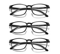 Suertree Occhiali da Lettura Uomo TR90 Blue Blocker Occhiali da Vista Donna Leggero Lettori Occhiale Presbiopia Ottica Lettura oltre 1/2/3