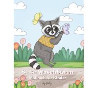 Süße Waschbären: Malbuch für Kinder