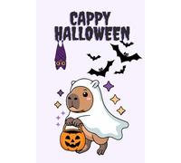 Süßes Capybara Geist Halloween Notizbuch - A5 | 100 Blanko Seiten zum Schreiben, Malen, Zeichnen, Skizzieren oder als Tagebuch: Perfektes Geschenk für Kinder, Teens & Erwachsene