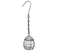 Suet Ball Holder - Hanging Wild Bird Feeder, Suet Feeder, Metal Squirrel Proof Wildlife Food Station | with Hook Bird Suett Feederr Use for Outside Outdoor Yard Patio Backyard Decks