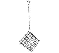 Suet Feeder - 5.43 Inch Squirrel Proof Reusable Birdwatching Station | Square Bird Suet Feeder for Balcony, Garden, Yard, Patio, Outdoor, and Outside Hummingbird Viewing