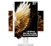 suevery PC desktop 2K 120 Hz 27 pollici, tutto un display QHD AIO per casa e ufficio, studenti e affari, Core i5-13400F (fino a 4,6 G), SSD da 1 TB, RAM 32 G, RTX 3050 6G, WiFi6, mouse e tastiera