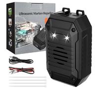 Suevut Repellente Topi Auto con Ultrasuoni e Luce Flash USB 12V (Nero) | Dissuasore per Topi Professionale,Anti Martora e Roditori per Motore,Garage e Casa,Ultrasuoni per Topi da Esterno e Interno