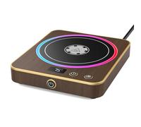 Suewow scalda tazze, scalda caffè da scrivania con indicatore di temperatura, spegnimento automatico da 1 a 12 ore, scalda candela intelligente, accessorio ideale come regalo per caffè