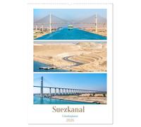 Suezkanal - Urlaubsplaner (Wandkalender 2026 DIN A2 hoch), CALVENDO Monatskalender: Per Kreuzfahrtschiff durch die ägyptische Wüste, vom Mittelmeer ins Rote Meer.