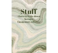 "Suff I have to write down because I'm memory selective": Creative and aesthetic composition notebook, 110 striped sheets, 6'' x 9'' soft cover ... gift to have fun while taking your notes!