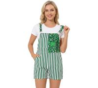 Suffolly Costume da donna a quadrifoglio corto di San Patrizio (stile A, L)