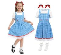 Suffolly Costume Dorothy, abito a quadretti blu per le Giornate Mondiali del Libro (110)