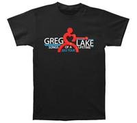 SUFFPXXYU Men's Emerson Lake & Palmer Greg Lake Songs of A Lifetime T-Shirt BlackL