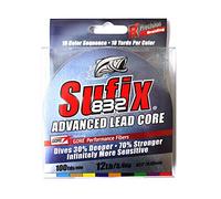 Sufix 832 nucleo di piombo di richiamo di pesca, 100-Yard Spool, 12-Pound
