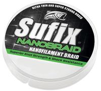 Sufix Tresse 4 Brins Nano Braid - 100m - Aqua Camo - D.0.08mm - R.3.7Kg - DS1WG00741QA91 - ASU640098