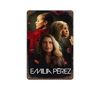 SUFOGBVG Emilia Perez Movie PosterWall Decor Art Metal Tin Poster Modern Bar Decorations30x20cm
