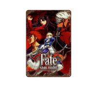 SUFOGBVG Game Fate Stay Night PosterWall Decor Art Metal Tin Poster Modern Bar Decorations30x20cm