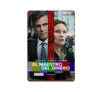 SUFOGBVG Poster con mostro di denaro del film, decorazione da parete, poster in metallo, decorazione moderna per bar, 30 x 20 cm
