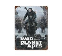 SUFOGBVG Poster del film L'ascesa del pianeta delle scimmie Decorazione da parete Art Metal Tin Poster Modern Bar Decorations40x30cm