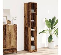 Sufrk Armadio Legno Antico 30x50x200 cm in Legno Multistrato-Armadio Multiuso, Mobile ausiliario,Guardaroba portascarpe, Guardaroba portascope