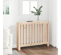 Sufrk Copertura Termosifone 108,5x19x84 cm in Legno Massello di Pino,Copritermosifone a Doghe Moderno ed Elegante per la Casa,in MDF e Acciaio