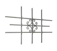 Sufrk Grate di Sicurezza per Finestre 69 x 114 cm,Grate per Finestre Antiscasso,Estensibili Zincate in Acciaio Inferriate di Sicurezza