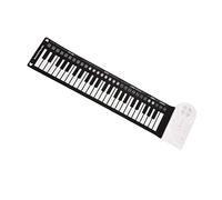 SUFUBAI Pianoforte pieghevole a 49 tasti Multifunzionale Flessibile Roll Up Pianoforte portatile elettronico morbido tastiera in silicone per bambini per pianoforte principianti adulti (bianco)
