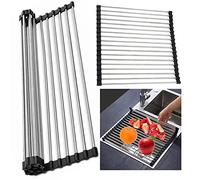 SUFUCC scolapiatti da appoggio,scolapiatti, scolapiatti da lavello, edelstahl 304, geeignet für spülen mit einer arbeitsfläche von weniger als 40 cm