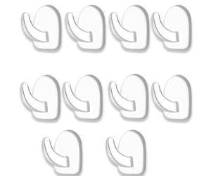 Sufune 10 Ganci Adesivi Trasparenti da Parete per Appendere Riutilizzabili Resistenti con Adesivo Che Non Lascia Segni per Cucina Bagno Camera da Letto Ufficio，Trasparenti Autoadesivo Gancio