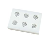 Sugar Flipping Silicone Mold Forma Di Rosa Silicone Crylic Cake Cottura Jelly Pudding Fondente Stampo Bianco
