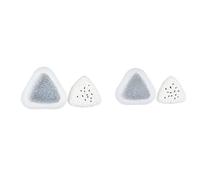 Sugar Flipping Silicone Mold Triangolo Palla Di Riso A Forma Di Silicone Fondente Fai Da Te Torta Budino Gelatina Spuntino Stampo 2 Pezzi