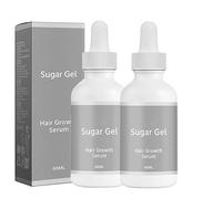 Sugar Gel Hair Growth, For Loss Treatment Promotes Regrowth and Reduces Hair,Nourishes Hair Roots,Strengthens Hair, Strong Repair Serum, Hair Thickening Essence for Men and Women (2 pcs)