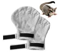 Sugar Glider Bonding Mitt Bite Proof Soft Mitt 2 Pieces Calming Sleeping Glove for Sugar Gliders Hedgehogs Hamsters Squirrels Bunny Puppy Bird Kitten Chicks Grooming Sleeping Care