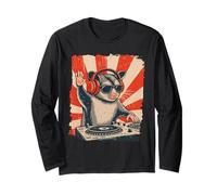 Sugar Glider DJ House Music Retro Amante degli animali domestici Maglia a Manica