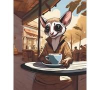 sugar glider Notebook: cute animal notepad | 110 pages, ruled, 7.5"x9.25"