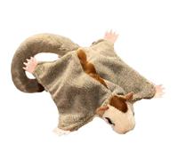 Sugar Glider Plush, Cute Soft Stuffed Animal, 12.99x7.48 Inches Adorable & Soothing Companion, Realistic Flying Squirrel Squishy for Kids, Teens, Nursery, and Bedroom Decors