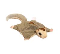 Sugar Glider Plush, Flying Squirrel Stuffed Animal Toy, 12.99x7.48 inches Cute Soft with Magnetic Hands, Realistic Cuddly Plush Doll for Nursery Kids Teen Bedroom Home Décor