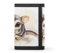 Sugar Glider Wildlife - Portafogli a tre ante con porta carte di credito, 8 scomparti, portachiavi, finestra per foto, per uomini e donne, Modello 28., Taglia unica, Per tutte le stagioni