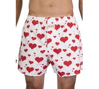 Sugar Pine - Boxershorts 'Cuori' - Bianco - Taglia S (2000-SP-1811-S)