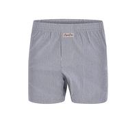 Sugar Pine Classic Stripes - Boxer in tessuto a righe, comodi, larghi bianco/blu XXL