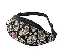 Sugar Skull Casual Uomo Donna con cinturino regolabile Foro per auricolari per sport all'aria aperta Corsa Viaggi Escursionismo Campeggio Ciclismo