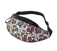 Sugar Skull Casual Uomo Donna con cinturino regolabile Foro per auricolari per sport all'aria aperta Corsa Viaggi Escursionismo Campeggio Ciclismo