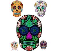 Sugar Skull ~ Day of the Dead ~ Día de los Muertos Collections skulls (Sugar Skull Iron on Transfer paper)