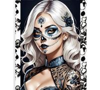 SUGAR SKULL VAMP * COMPOSITION NOTEBOOK Journal Diary -Day of the Dead Dia De Los Muertos Latin Celebration Holiday Halloween- Latina Asian Lady: ... High School College Ivy League University