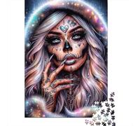 Sugar Skull Woman Puzzle Giochi 1000 Pezzi Regalo Per Amore E Amico Arte Interesting Puzzle Adulti Foto 70x50cm/1000pcs