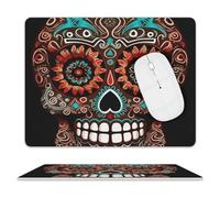 Sugar Skulls Day of The Dead Tappetini per Il Mouse Soffice Tappetini Mouse Portatile Mousemat per Laptop Pc Gioco 25X30Cm