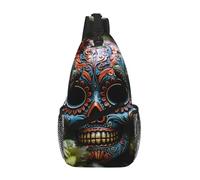 Sugar Skulls Farfalla Crossbody Sling Bag Crossbody Borsa a tracolla Tracolla Tracolla Vita Fanny Pack Uomo Donna