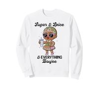 Sugar & Spice & Everything Boujee - Divertente Grafica Natalizia Felpa