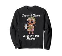 Sugar & Spice & Everything Boujee Gingerbread Girl Natale Felpa