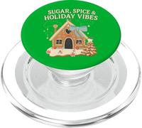Sugar Spice Holiday Vibes Gingerbread Christmas Party Babbo PopSockets PopGrip per MagSafe